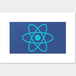 Simple Atom - Baby Blue Posters and Art
